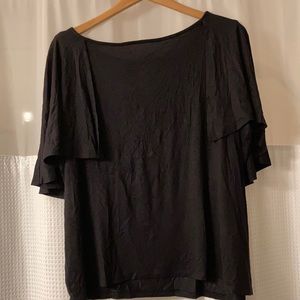 Iman jersey knit top black, 2X